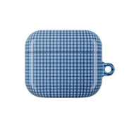 Back to Casics - Blue Gingham Weave AirPods Case 3