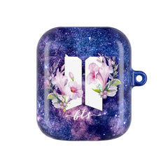 Galaxy Floral K-Pop Band Logo AirPods Case