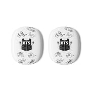 White K-Pop Band Army Logo and Signatures AirPods Max Case 3