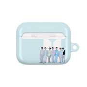 K-Pop Band Tour Pastel Blue AirPods Case 7