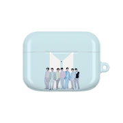 K-Pop Band Tour Pastel Blue AirPods Case 5