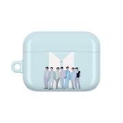 K-Pop Band Tour Pastel Blue AirPods Case 6