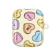 K-Pop Band Members Love Hearts Pattern AirPods Case 2