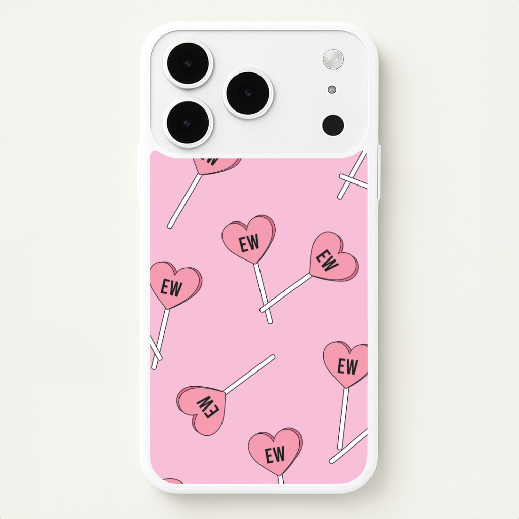 Ew Love Heart Lolipops Pattern Phone Case