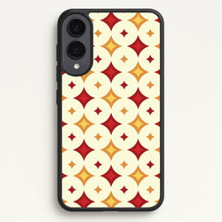 Geometric Christmas Stars Pattern Galaxy S25 Edge Case