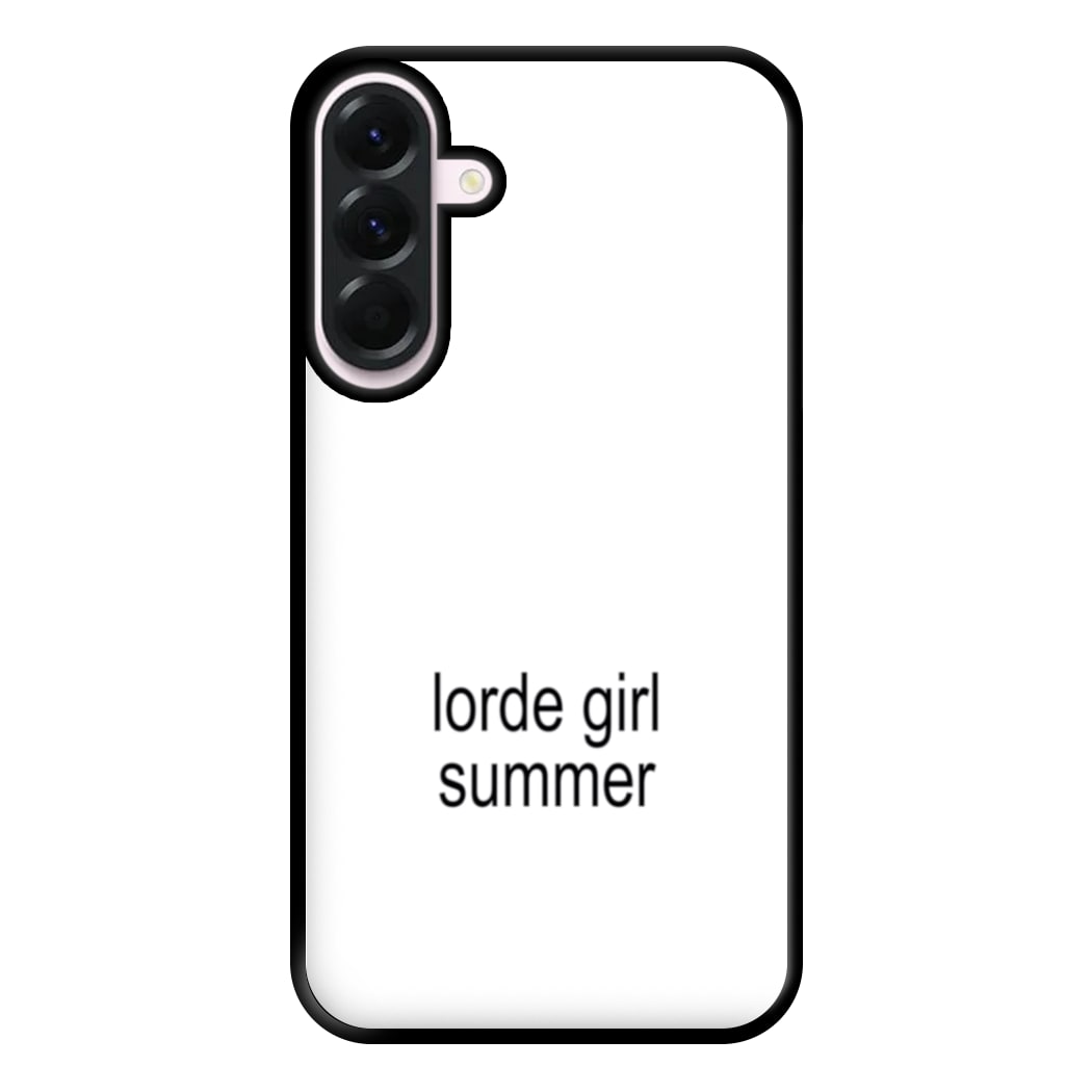 Lorde Girl Summer Galaxy A36 Case