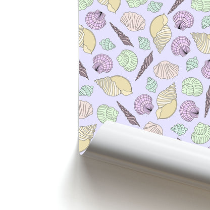 Seashells Pattern 7 Poster