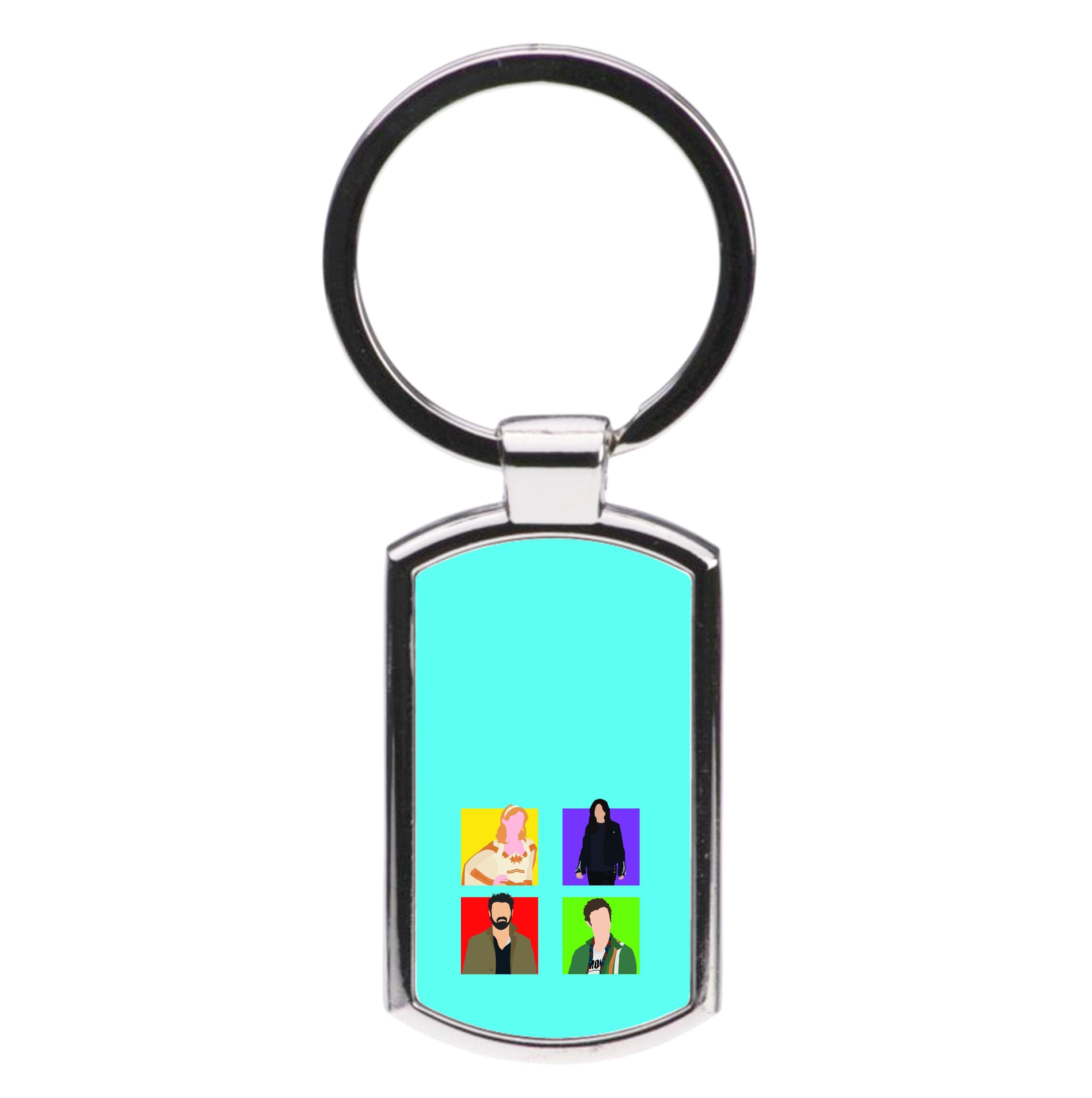 Characters Collage Luxury Keyring