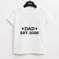 Dad Est 2025 Kids T-Shirt