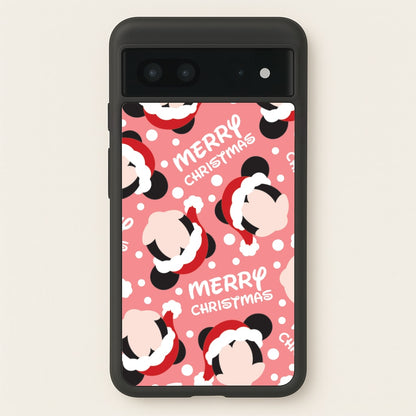 Merry Christmas Cartoon Mouse Pattern Google Pixel 7 Case