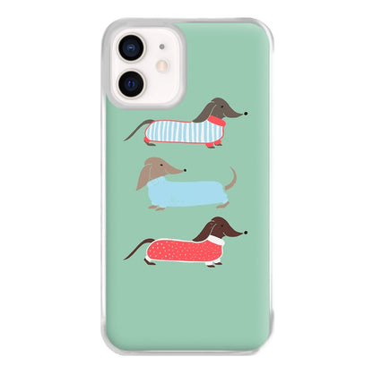 Sausage Dogs in Jumpers Phone Case