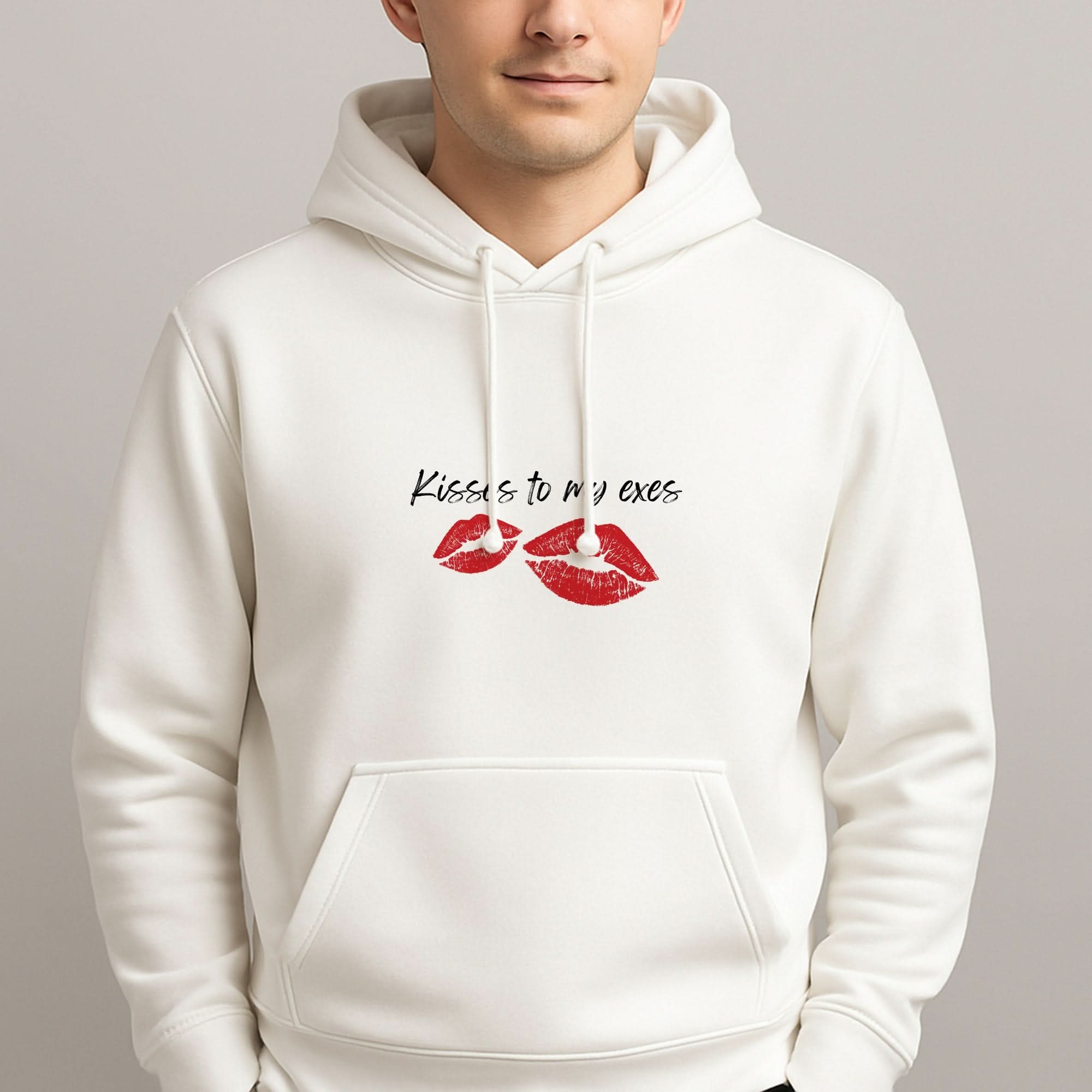 Kisses To My Exes Mens Hoodie