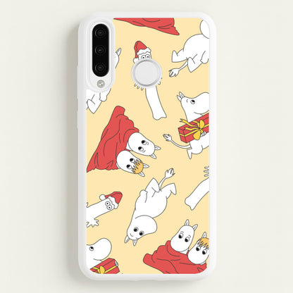 Christmas Mooms Pattern Huawei P30 Lite Case