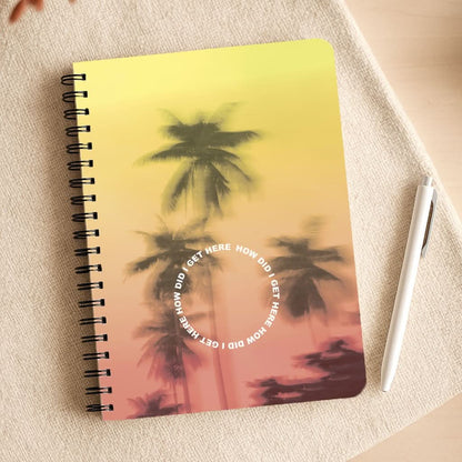 Palm Trees Circle Notepad