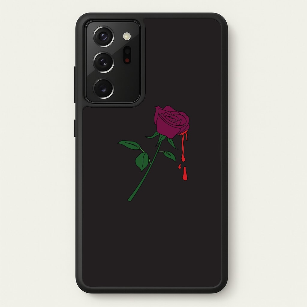 Dark Pink Rose Galaxy Note 20 Ultra Case