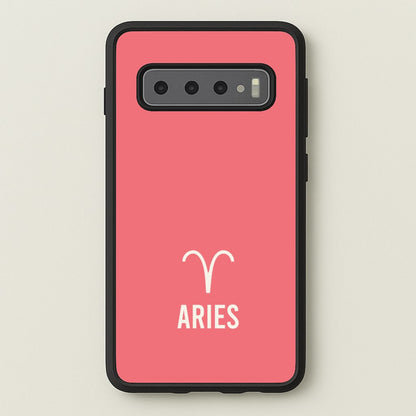 Aries Pastel Zodiac Galaxy S10 Plus Case