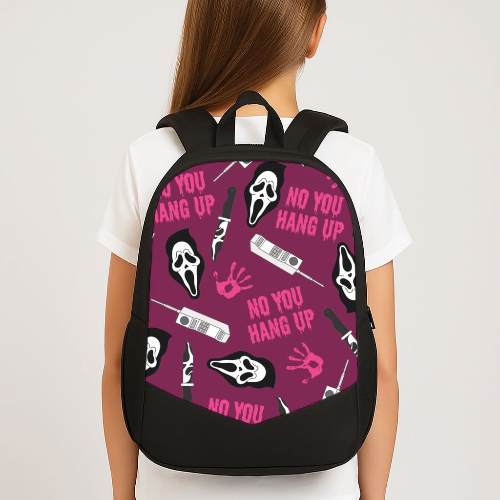 Scary Movie Props Patterm School Bag