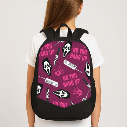 Scary Movie Props Patterm School Bag