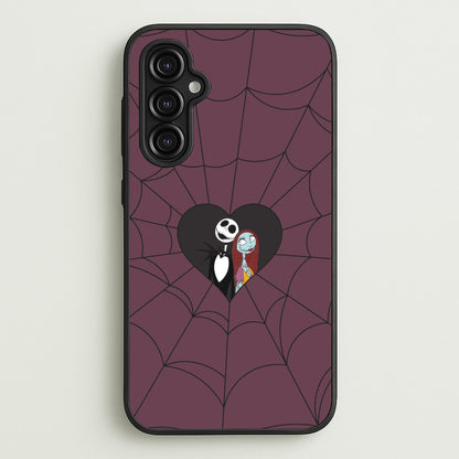 J And S Cobweb Heart Galaxy A14 Case
