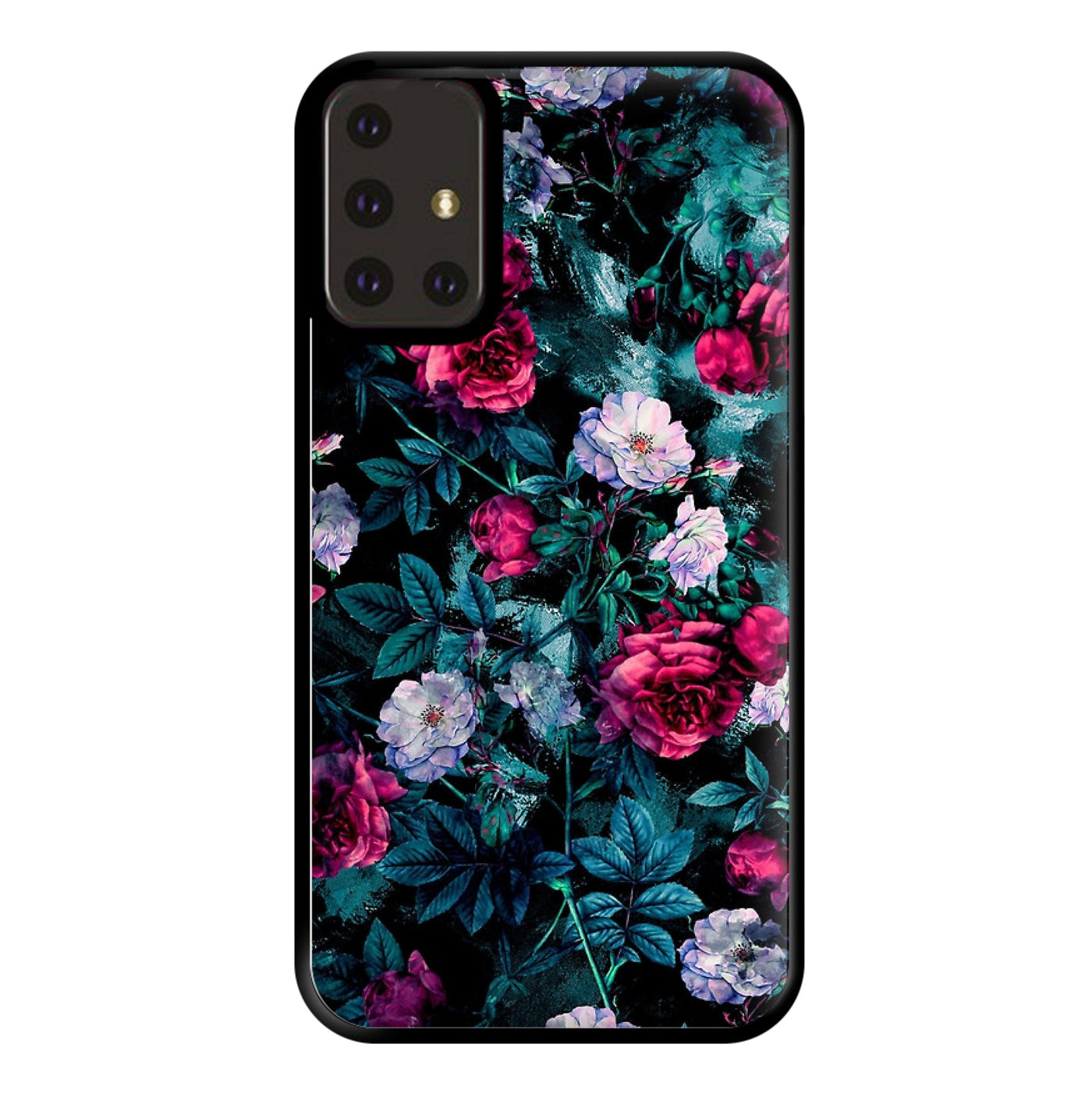 Black Floral Pattern Phone Case