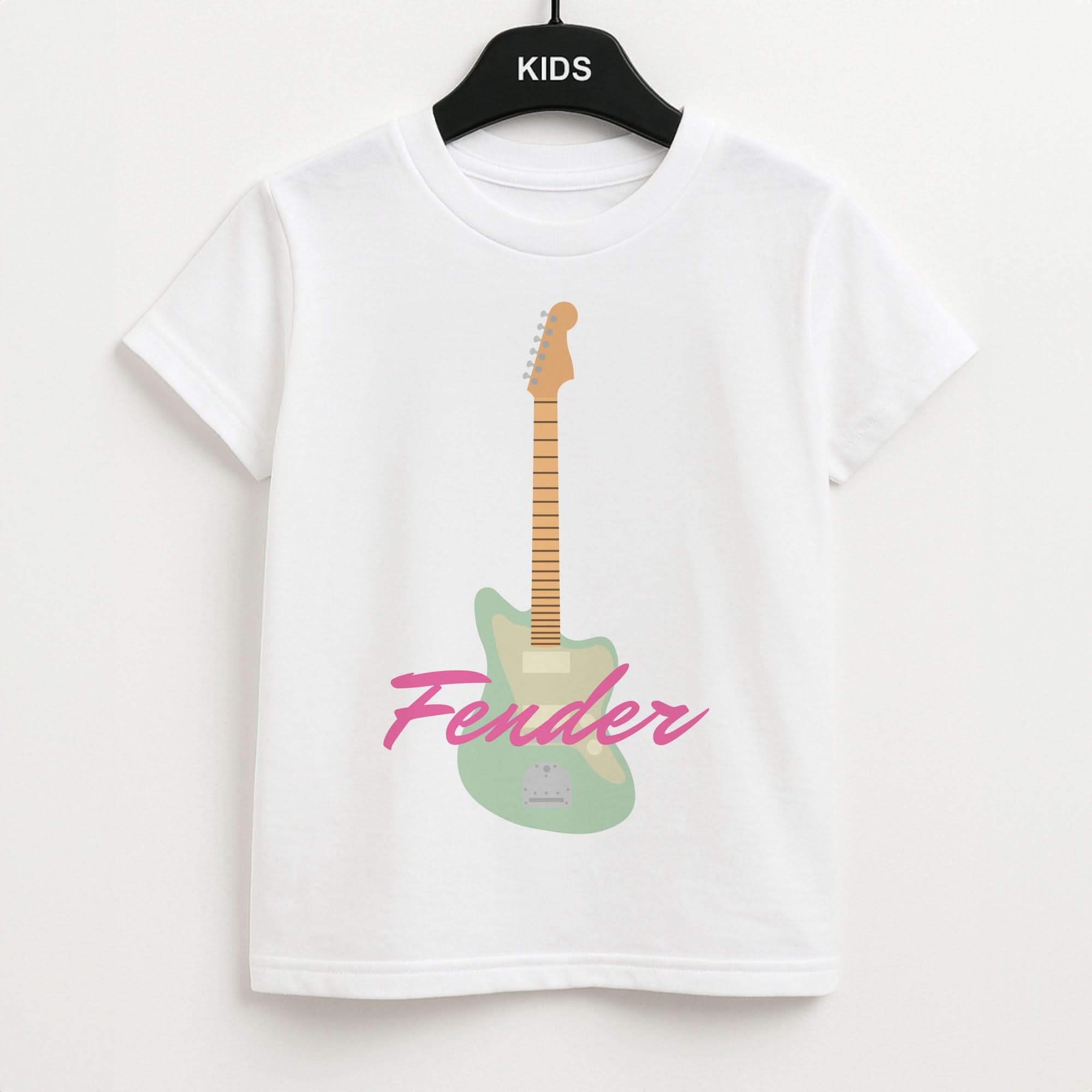 Blue Guitar Fender Kids T-Shirt