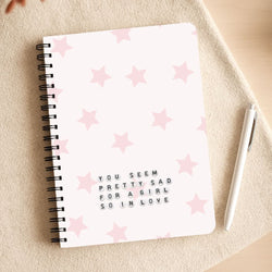 Pretty Sad Letter Beads Notepad