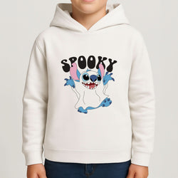 Spooky Cute Blue Alien Boys Hoodie