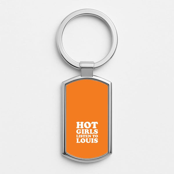 Hot Girls Listen To Louis Silver Metal Keyring
