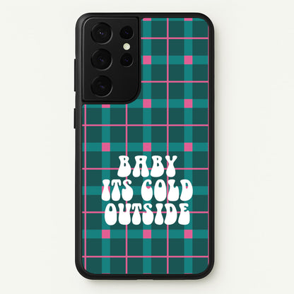 Baby It's Cold Outside Tartan Galaxy S21 Ultra Case