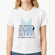 K-Pop Band Tour Pastel Blue T-Shirt 3