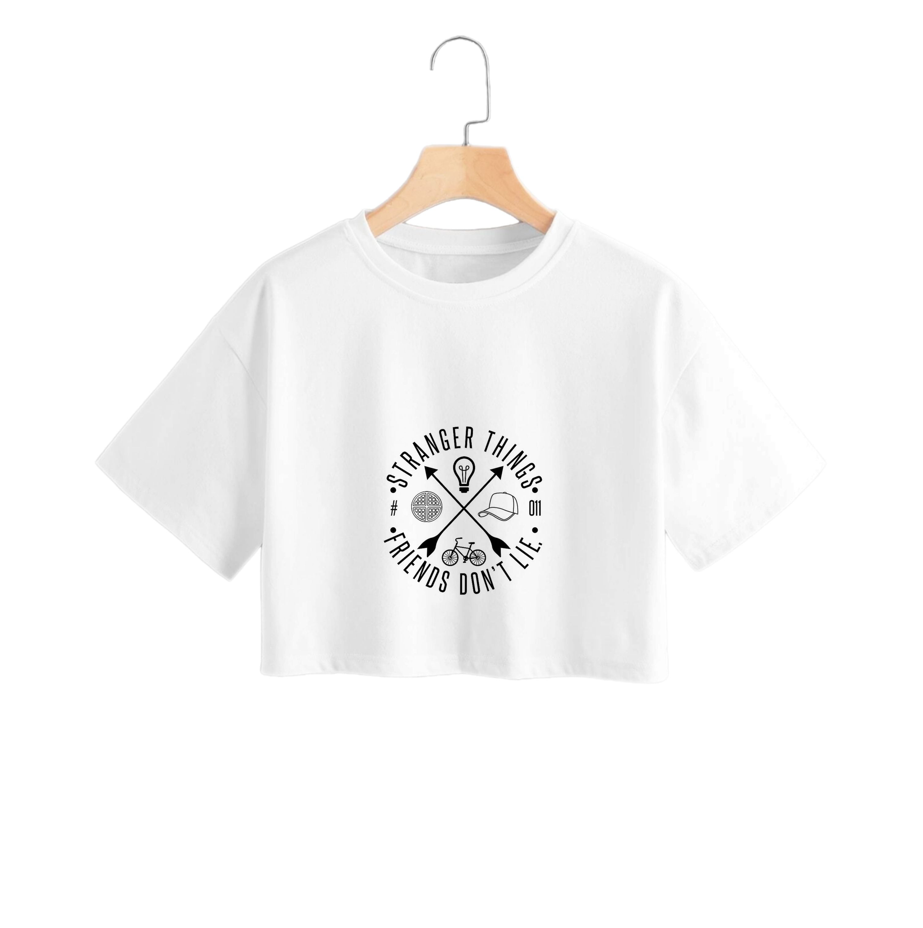 Friends Don't Lie - White Stranger Crop Top