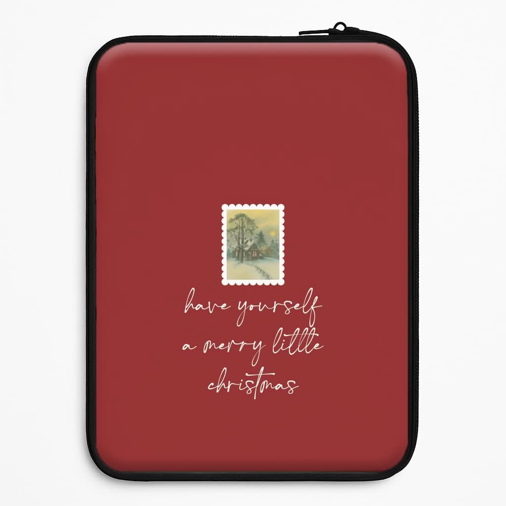 A Merry Little Christmas Stamp Laptop Sleeve