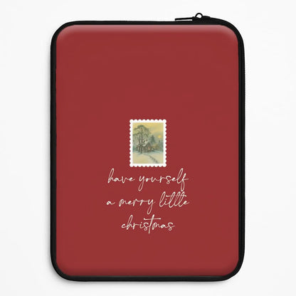 A Merry Little Christmas Stamp Universal Laptop Sleeve