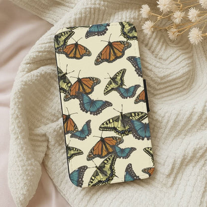 Butterfly Assortment Pattern Leather Phone Case