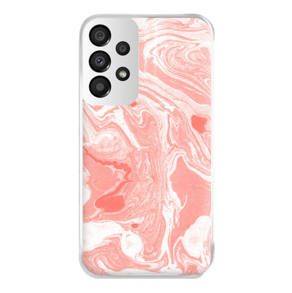 Pink Swirly Marble Phone Case