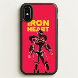 Metal Heart Hero Standing iPhone X / XS Case