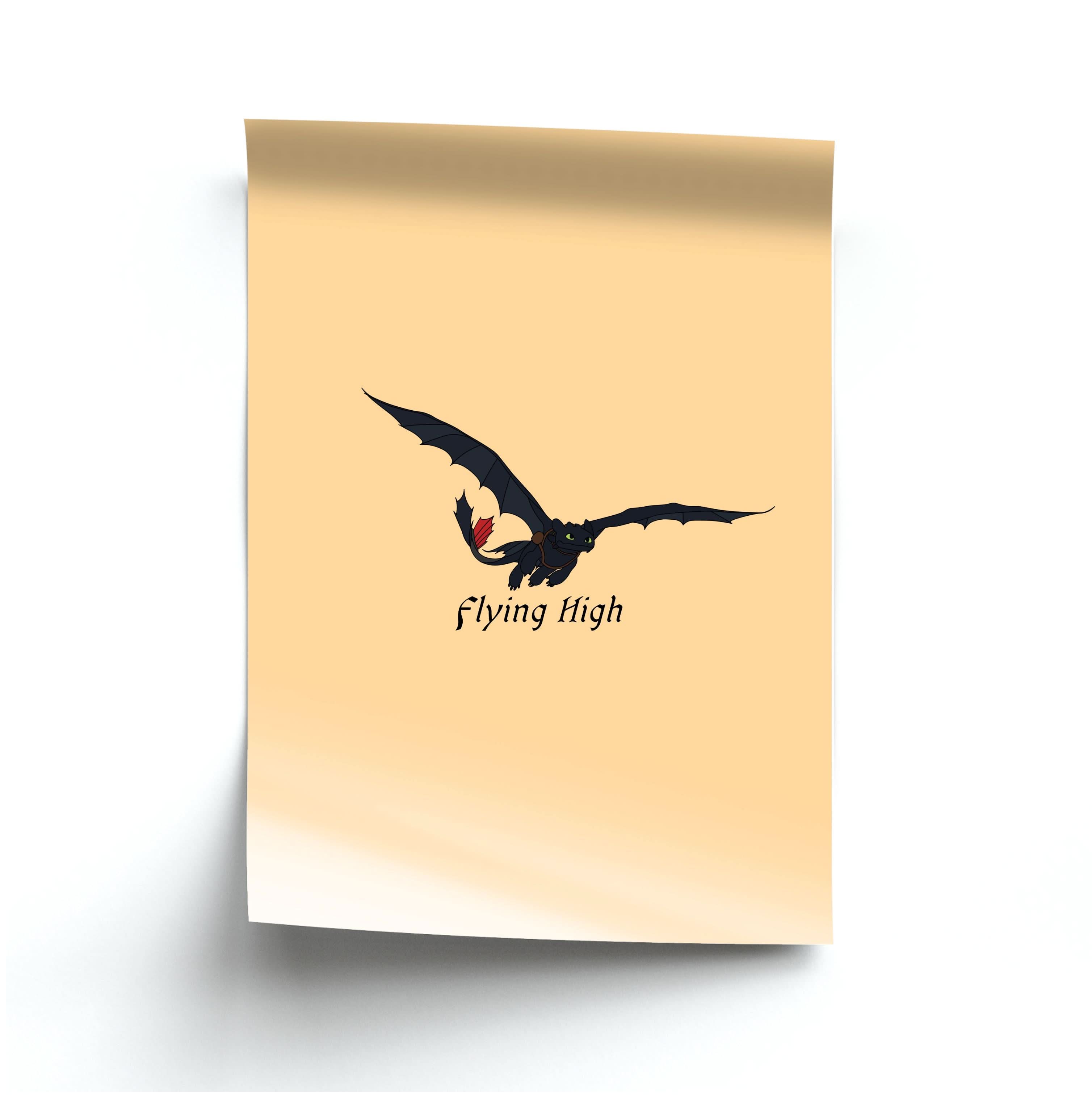 Dragon Flying High Poster