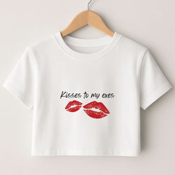 Kisses To My Exes Crop Top