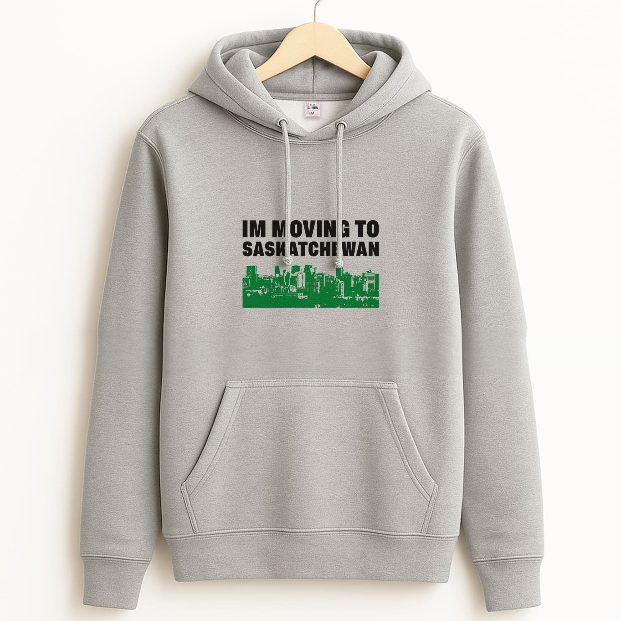 I'm Moving To Unisex Grey Hoodie