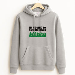 I'm Moving To Unisex Grey Hoodie