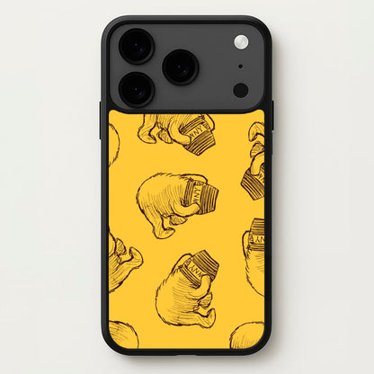 Winnie Honey Pot Pattern iPhone 17 Pro Max Case