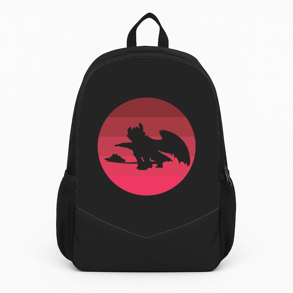 Red Sunset Dragon Backpack