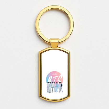 2026 K-Pop Band  Gold Keyring