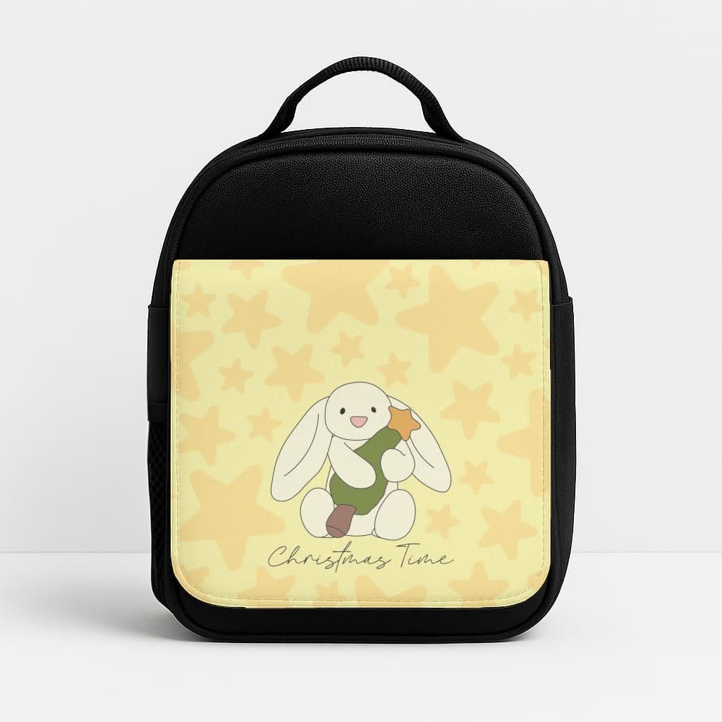 Christmas Bunny Stars Plush Lunchbox