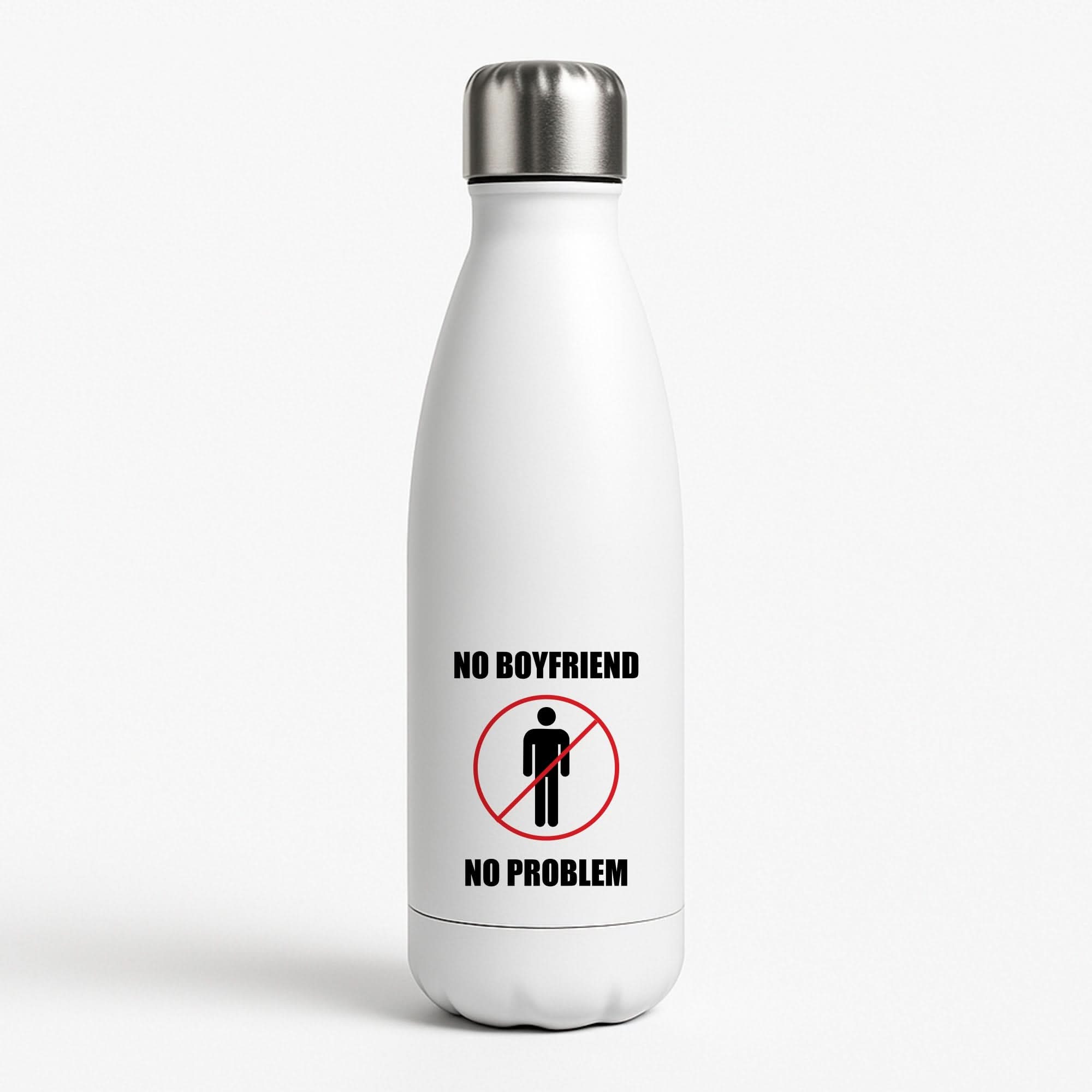 No Boyfriend No Problem Water Bottle