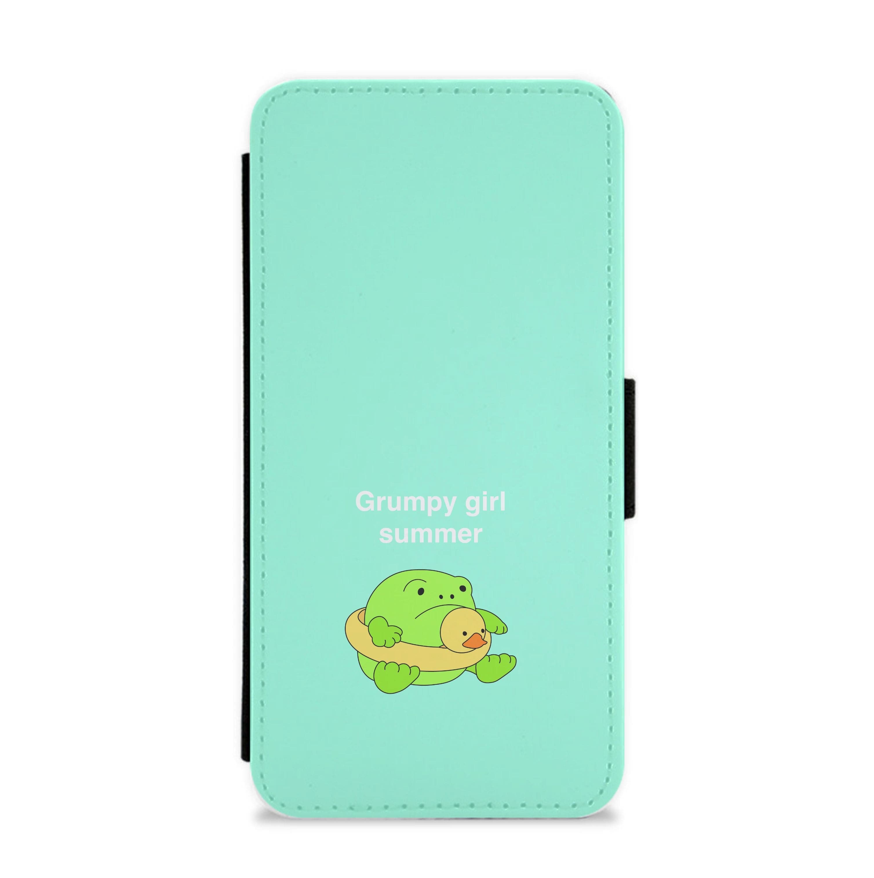 Grumpy Girl Summer - Plushy Flip / Wallet Phone Case