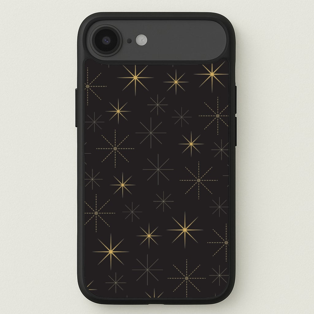 Christmas Gold Stars Pattern iPhone 17 Air Case