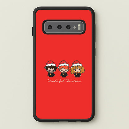 Wizards With Christmas Hats Galaxy S10 Plus Case