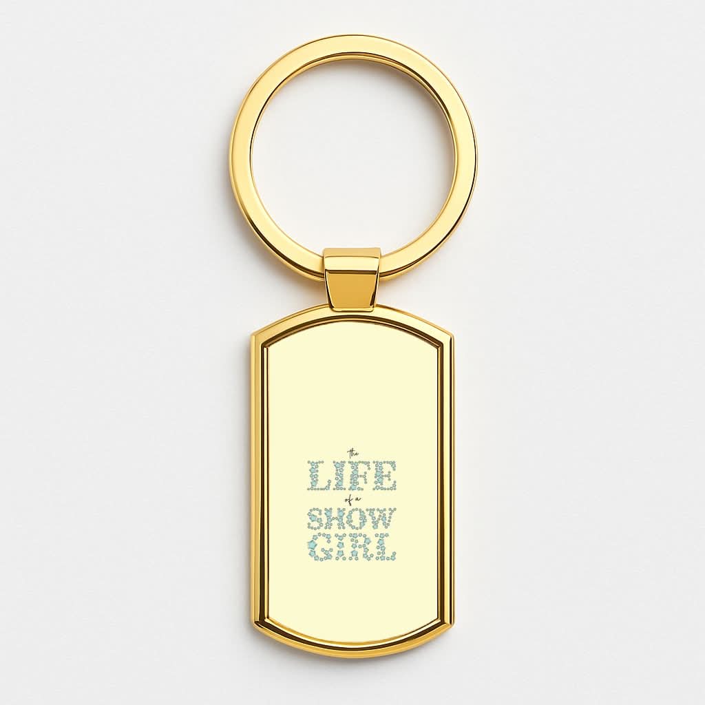 TLOAS Bedazzled Writing Gold Keyring