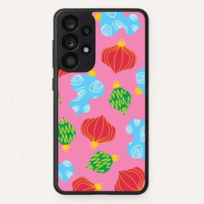 Abstract Christmas Baubles Pattern Galaxy A53 Case